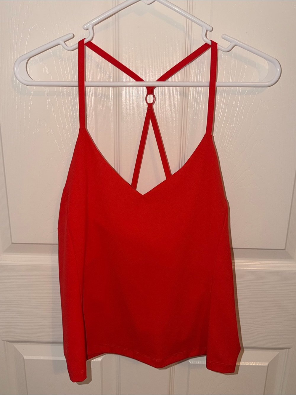 Outdoor Voices Red Strappy V-Neck Cami Top ~ Size XL